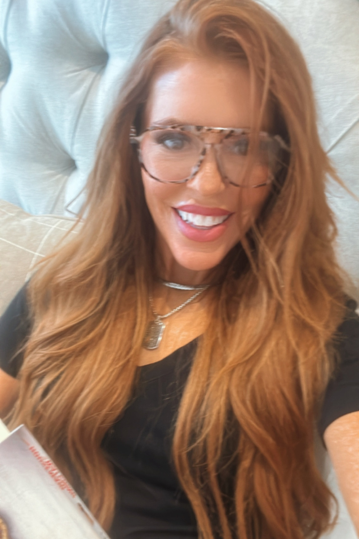 45 and all the sudden my eyesight sucks! I have been in denial but my cute daughter decided to order me the cutest set of 3 reading glasses! LOVE them and still LOVE Freida McFadden books! 📖 

#LTKBeauty #LTKWorkwear #LTKOver40