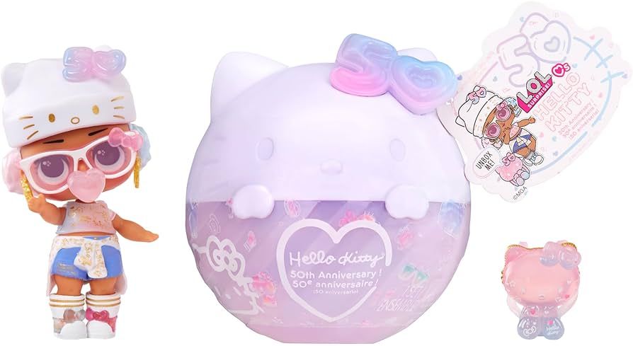 LOL Surprise Loves Hello Kitty Tots- Crystal Cutie- with Collectible Doll, 7 Surprises, Hello Kit... | Amazon (US)