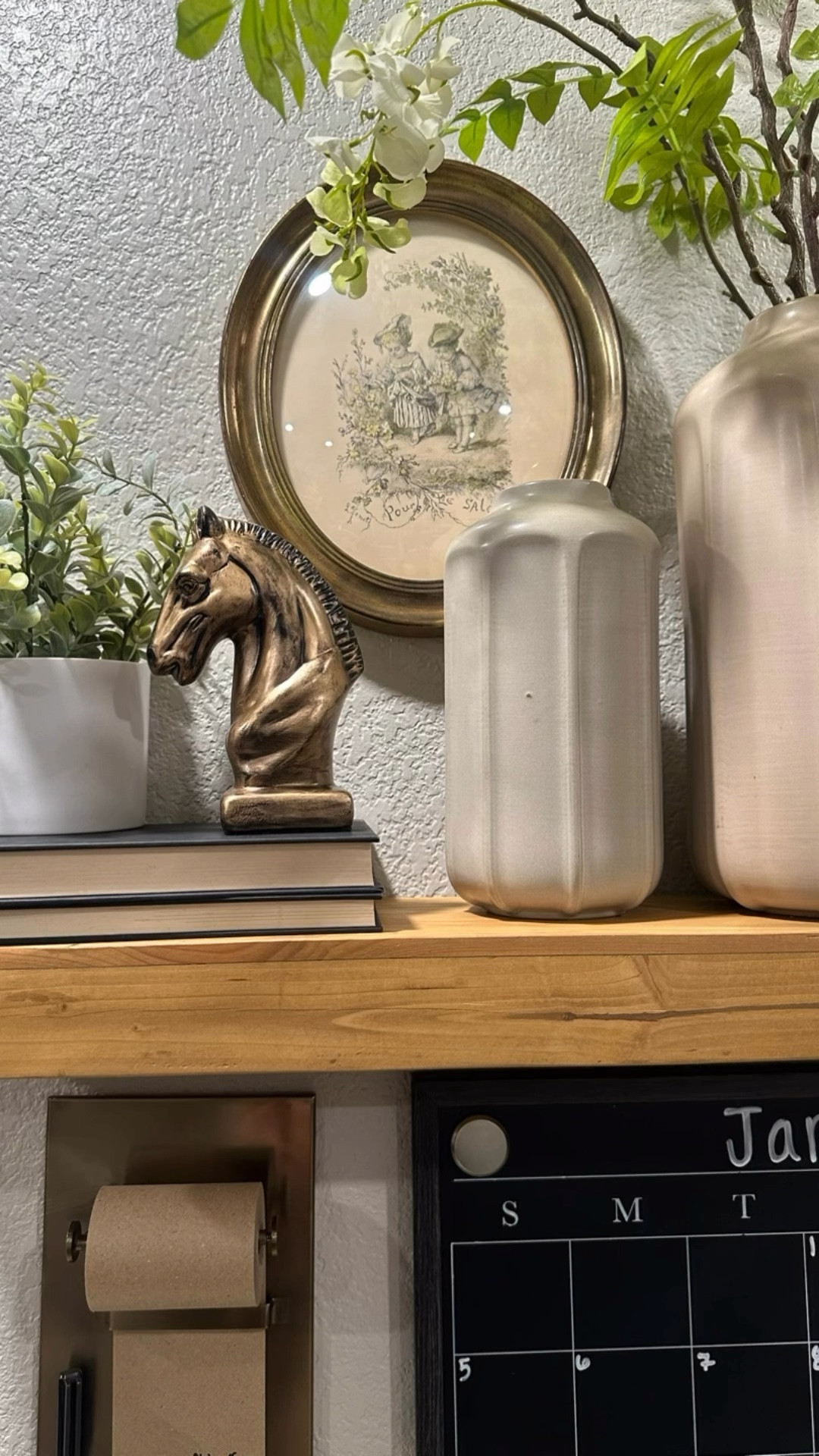No horsing around— this decor find was a must for my shelf! 🐴🖤🤌🏼

✂️DIY this cute horse head from Walmart with rub n buff (I used antique gold) for less than $10! 😱🤌🏼⭐️

I like my decor how I like my horses—classic and full of character! 💁🏻‍♀️🐴🫶🏼😅
Just horsing around with my shelf styling…lol ok I’ll stop. 😂😂

#LTKHome #LTKFindsUnder50