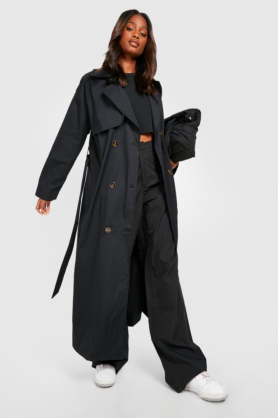 Double Breasted Trench Coat | Boohoo.com (UK & IE)