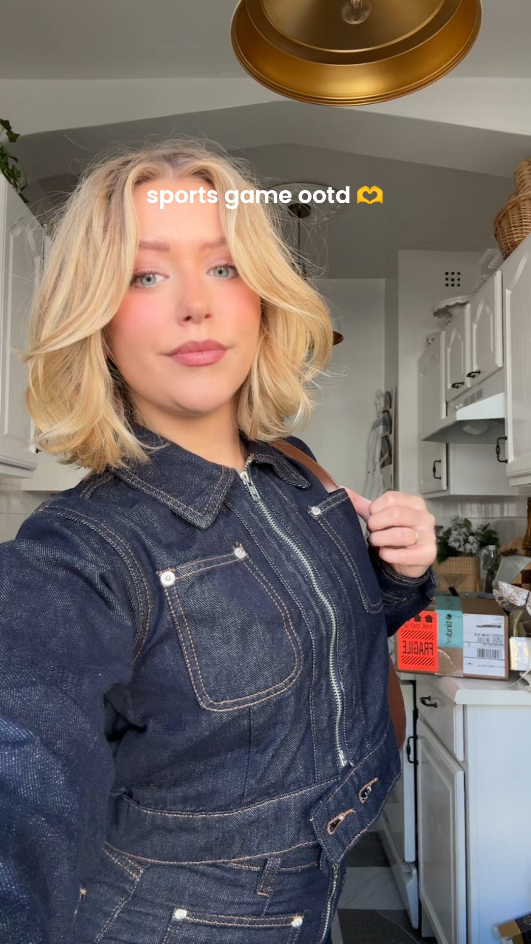 Denim on denim seemed appropriate for a game day. Idk anything about sports 😀sick

#LTKootd #LTKPetite