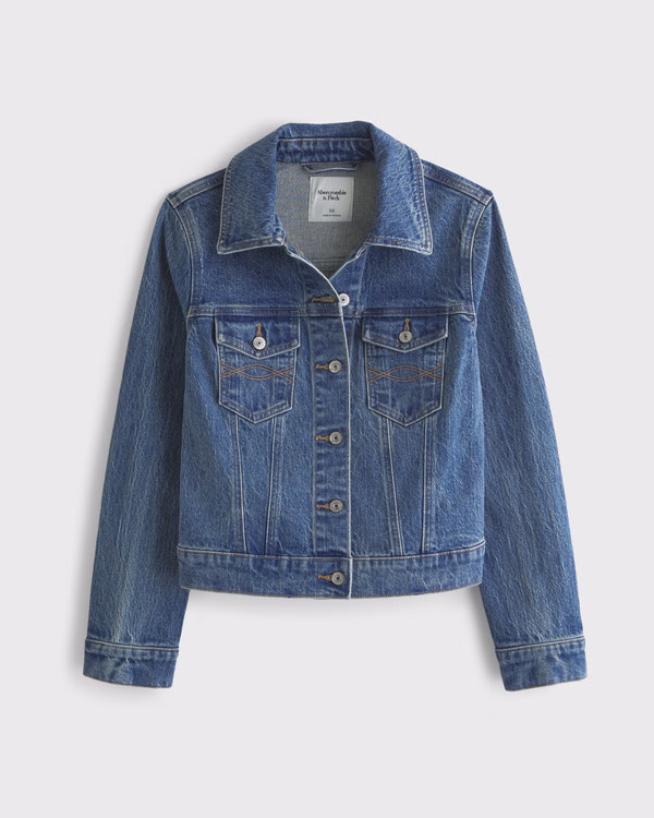 Slim Denim Trucker Jacket | Abercrombie & Fitch (US)