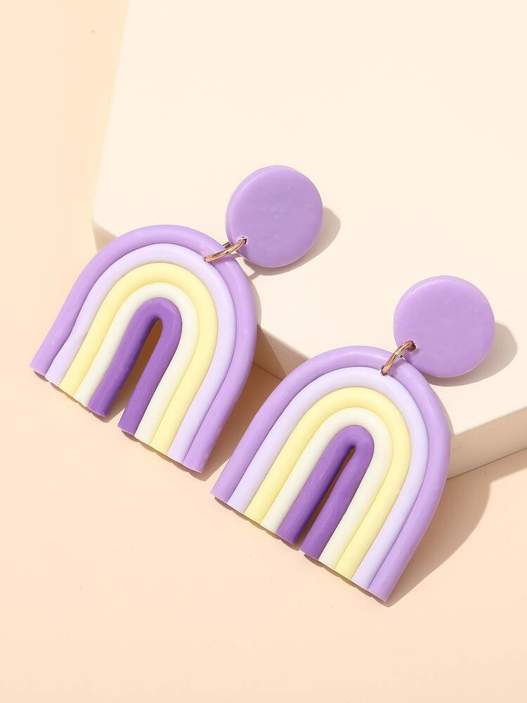 Rainbow Drop Earrings | SHEIN
