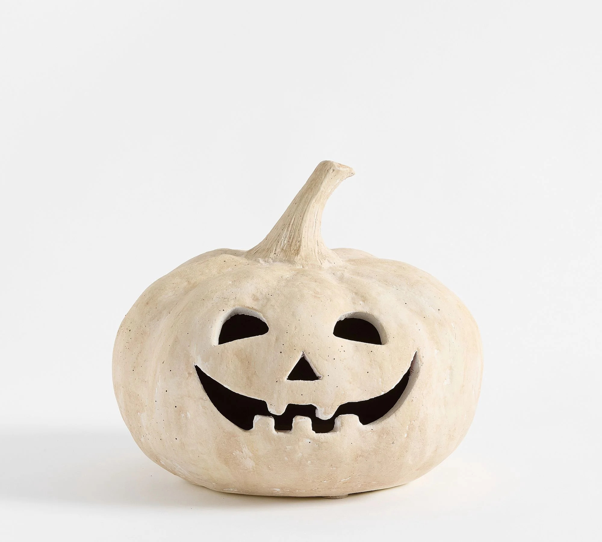 Hallowmas Handcrafted Jack-O'-Lantern, Artisanal Kiln-Fired Terracotta Pumpkin with Hand-Carved D... | Walmart (US)