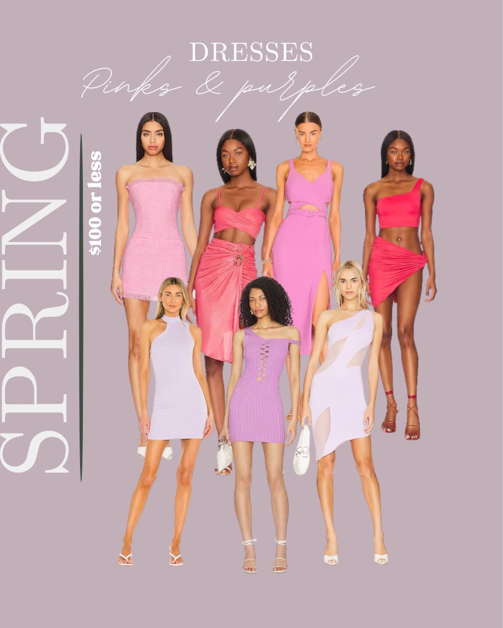 Pink and purple spring dresses for all things wedding guest to vacations! 

#LTKsalealert #LTKSeasonal #LTKfindsunder100