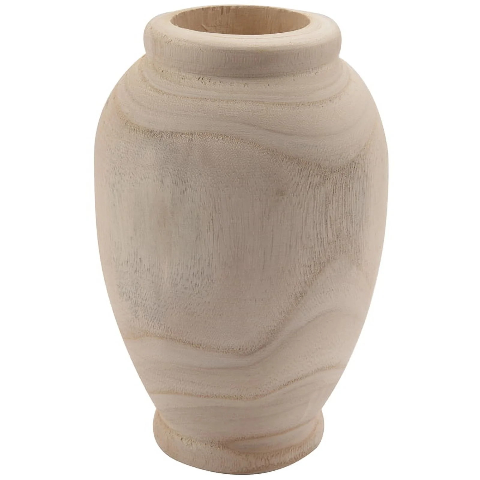 Wooden Vase Decoration Living Room Table Solid Wood Ware Flower Bottle Ornament Home Decoration | Walmart (US)