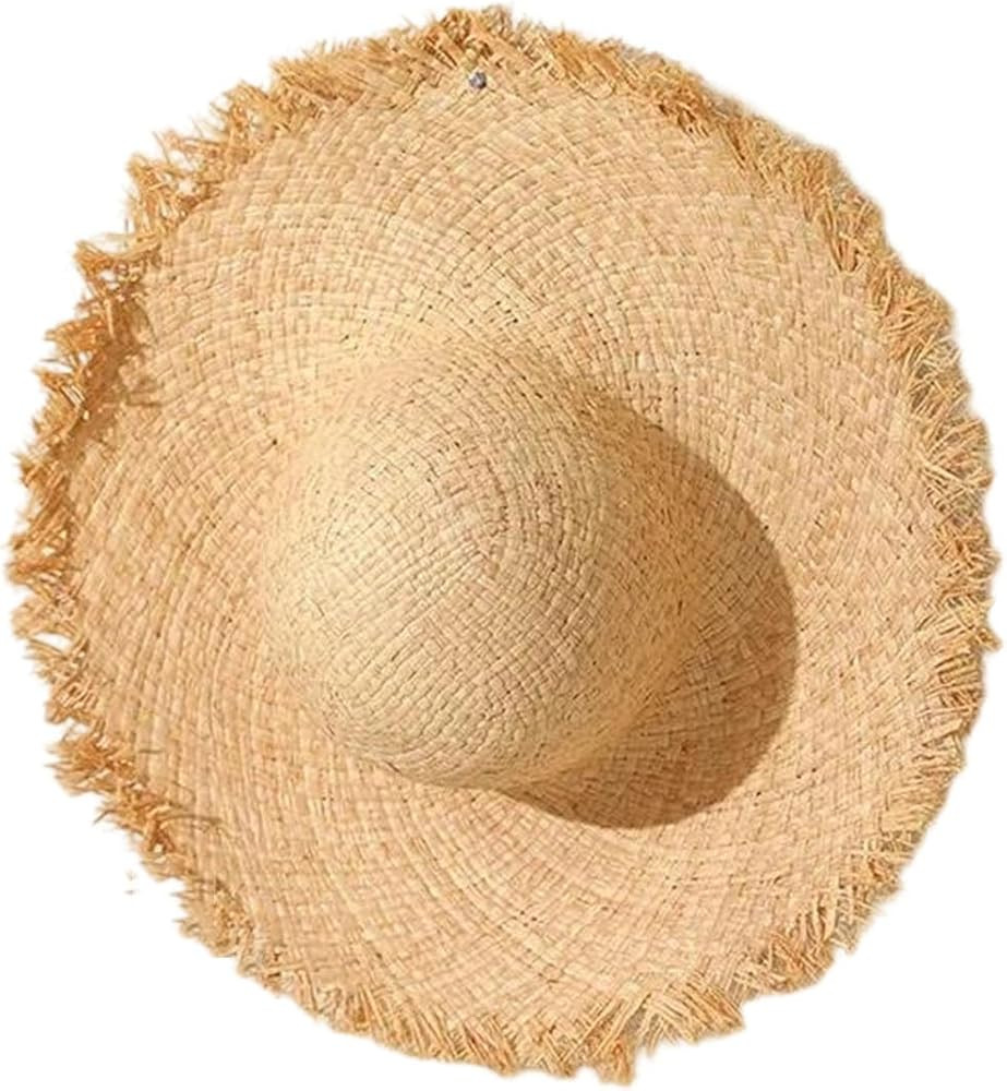 Women's Wide Brim Panama Fedora with A Large Tassel Accent A Foldable Woven Jazz Cap for Casual O... | Amazon (US)