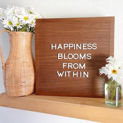 14"x 14" Wood Letter Board Brown - Threshold™ | Target