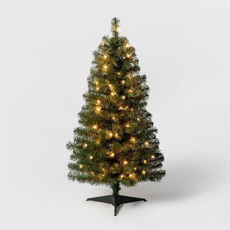 3&#39; Pre-Lit Alberta Spruce Artificial Christmas Tree Clear Lights - Wondershop&#8482; | Target