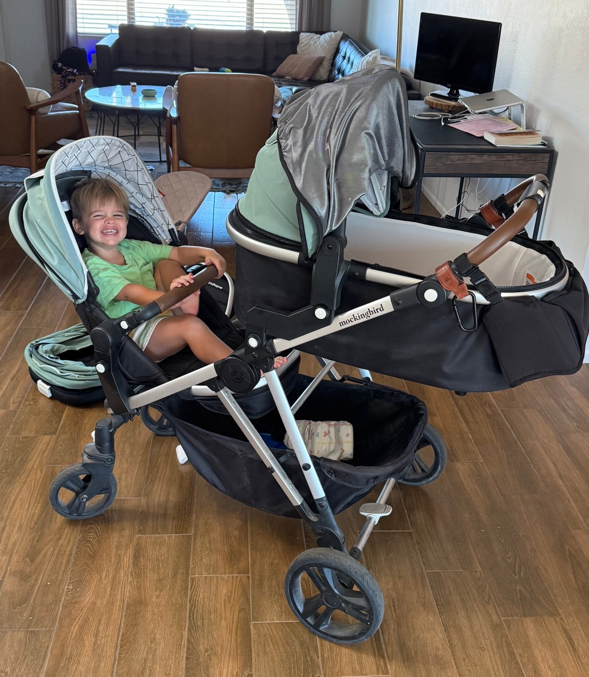 I LOVE this stroller! We use it almost daily and I loveeee how easy it was to convert to a double! The mockingbird high chair is also beautiful, sleek, and functional - I got the black/wood colors for Vivian! 

#LTKCyberWeek #LTKKids #LTKmomlife