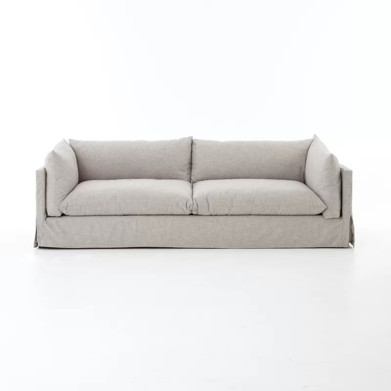 96'' Square Arm Slipcovered Sofa | Wayfair North America