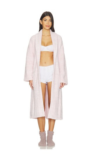 Barefoot Dreams CozyChic Adult Robe in Rose. - size 3 | Revolve Clothing (Global)