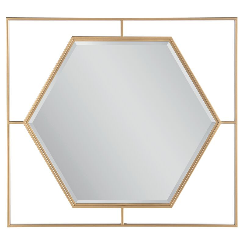 Love Joy Bliss Mirror, Soft Gold | One Kings Lane