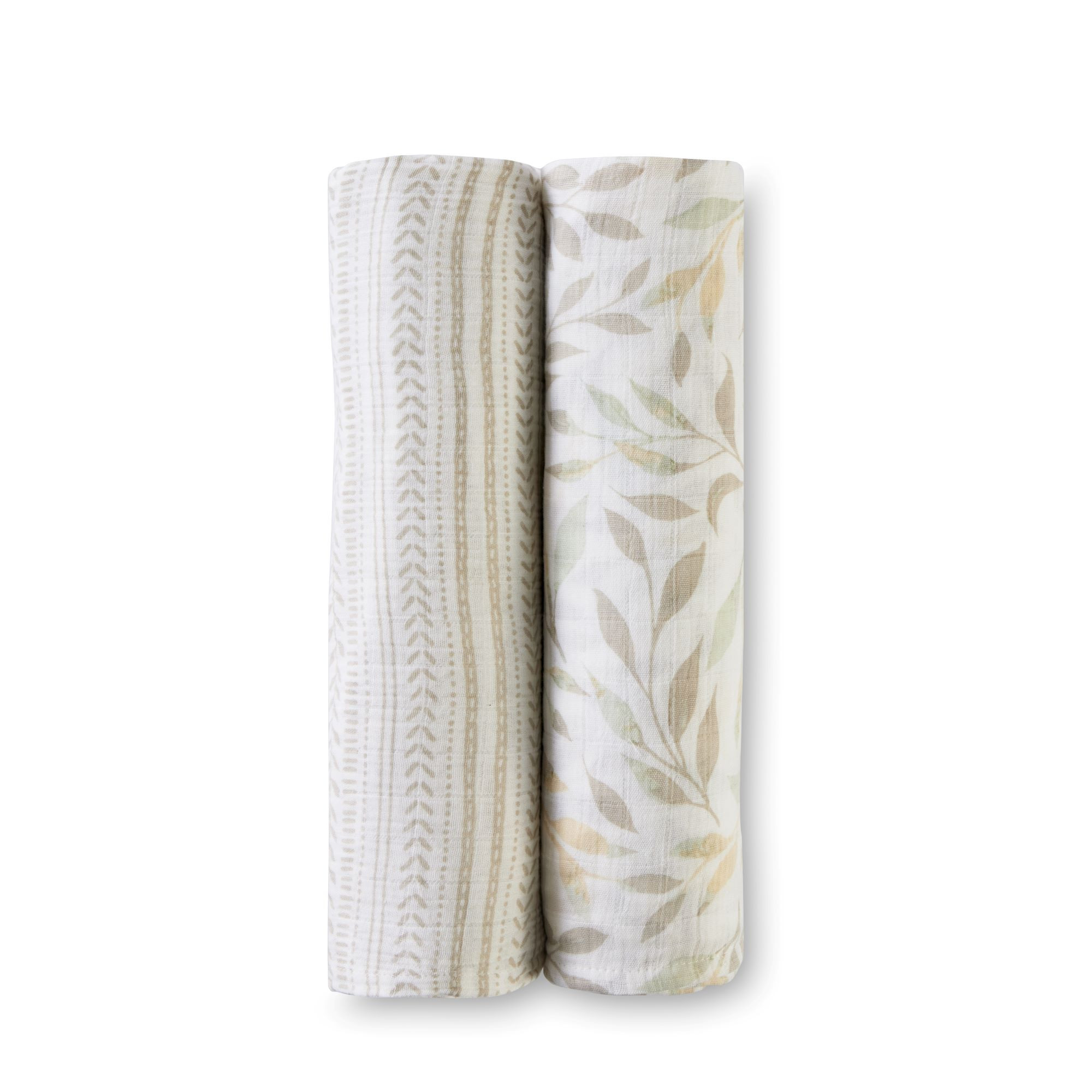 Willow 2-pc. Leafy Swaddle Set | Crane Baby