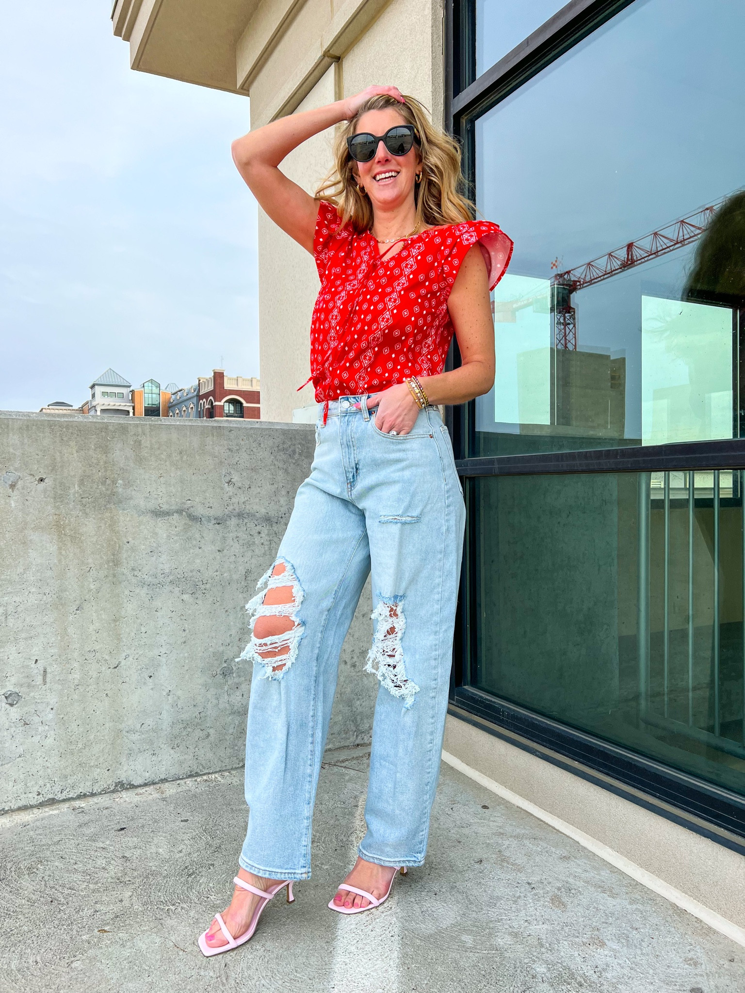 Prime Day Deals!
$12 blouse! 
*wearing size small 

#LTKFind #LTKxPrimeDay #LTKsalealert