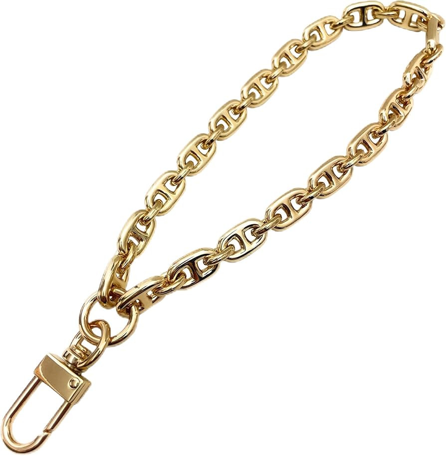NEXT FASHION Wristlet Chain Strap Wrist Accessory for Handbags - Wristlet 8mm L-Gold | Amazon (US)