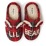 Dearfoams Kids Unisex Slipper, Lil Bear Tartan Plaid, US 5-6 Toddler | Amazon (US)