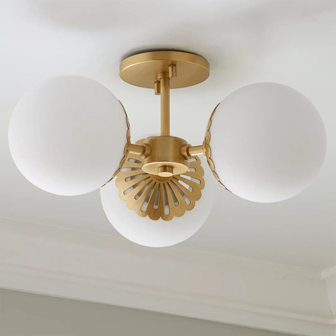 Dewdrop Globe Semi-Flush Ceiling Light | Shades of Light