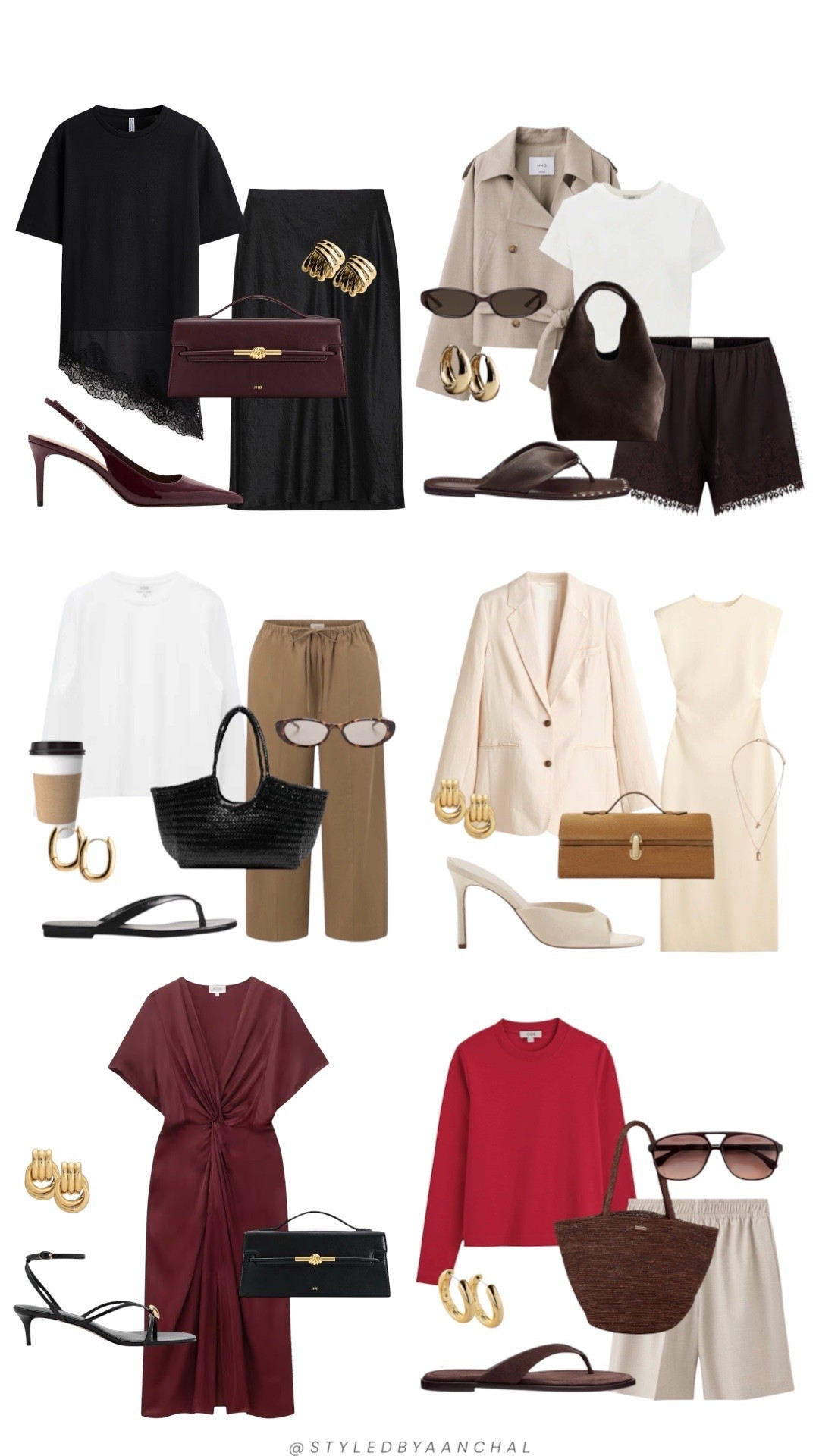 6 outfit ideas


Transitional outfits
All black outfit
Crop trench coat
& other stories
Cos
Red t shirt
Brown satin lace shorts
Cream dress
Jw pei

#LTKmodest #LTKdresses #LTKstyletip