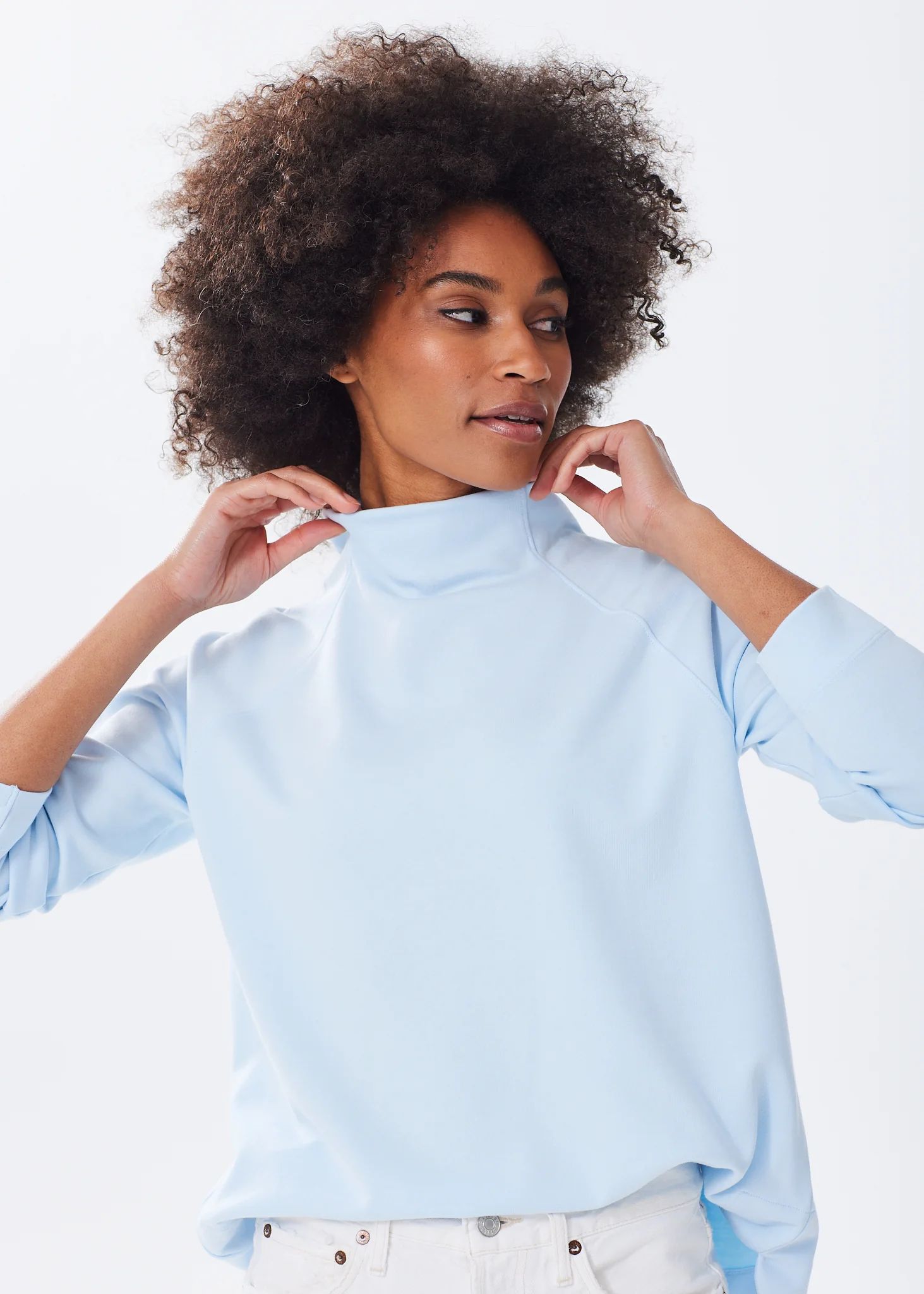 The Mock Neck Sweatshirt | Alice Walk