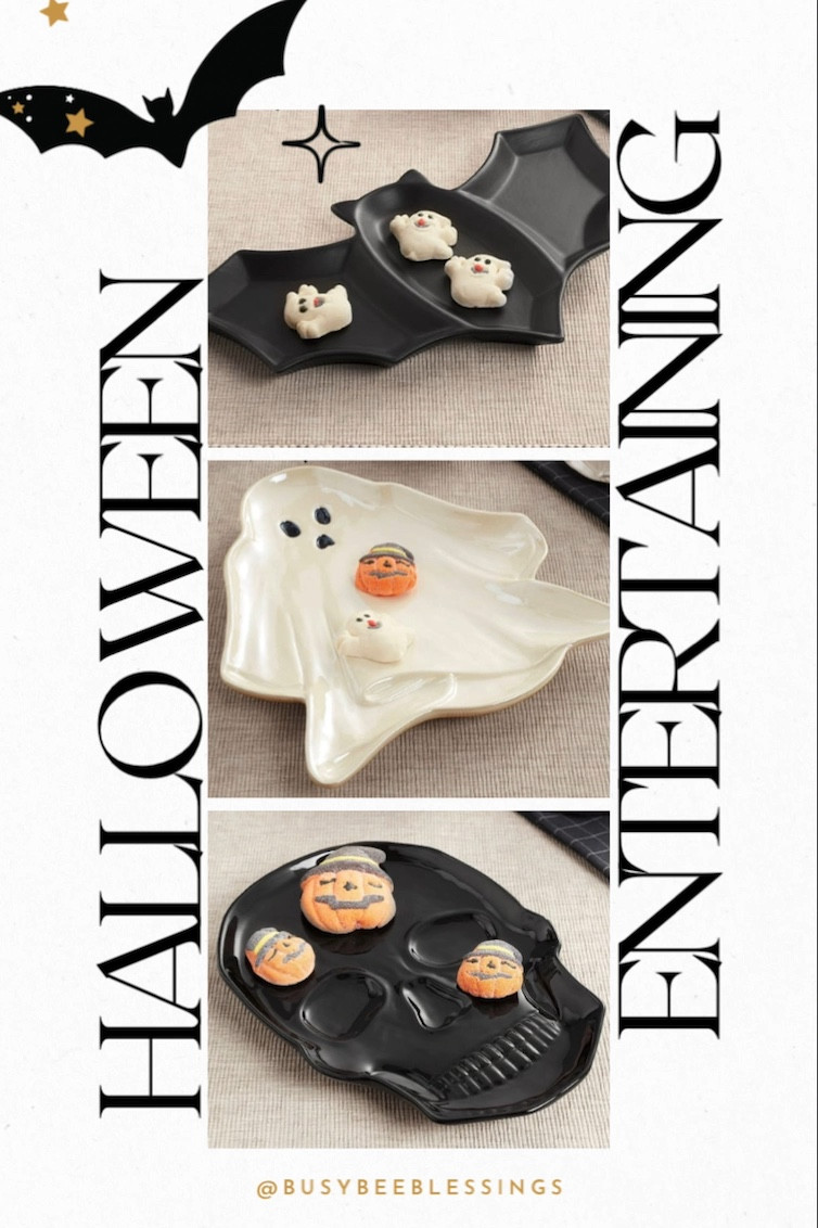 These ceramic Halloween platters are perfect for Halloween treats and entertaining. I have all three and the sizes and quality are amazing at this price! You can also fill them with treats and give them as gifts to teachers, neighbors, family and friends. Get all three for about $20, but hurry before they’re gone!

#LTKGiftGuide #LTKhome #LTKHalloween