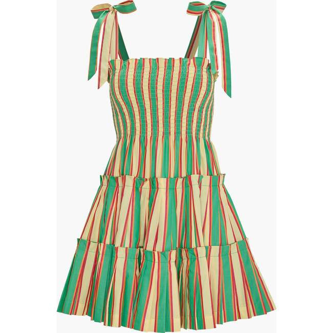 Hill House Home | The Ribbon Charlotte Nap Dress, Rockhouse Stripe (Yellow, Size Medium) | Maisonette | Maisonette