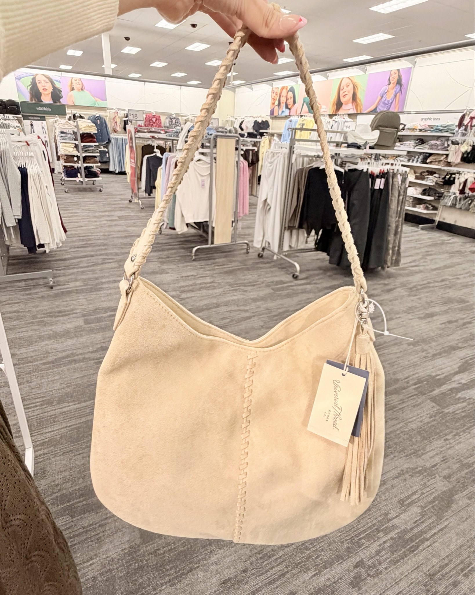 Your new bag!… faux suede with a detailed strap. 🤎 @Target 

#LTKootd