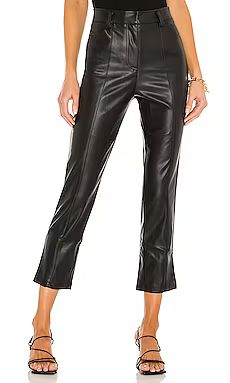 LBLC The Label Jen Vegan Leather Trouser in Black from Revolve.com | Revolve Clothing (Global)