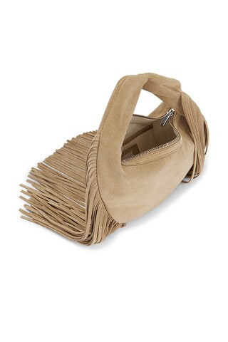 Agnes Mini Bag in Suede Sand | Revolve Clothing (Global)