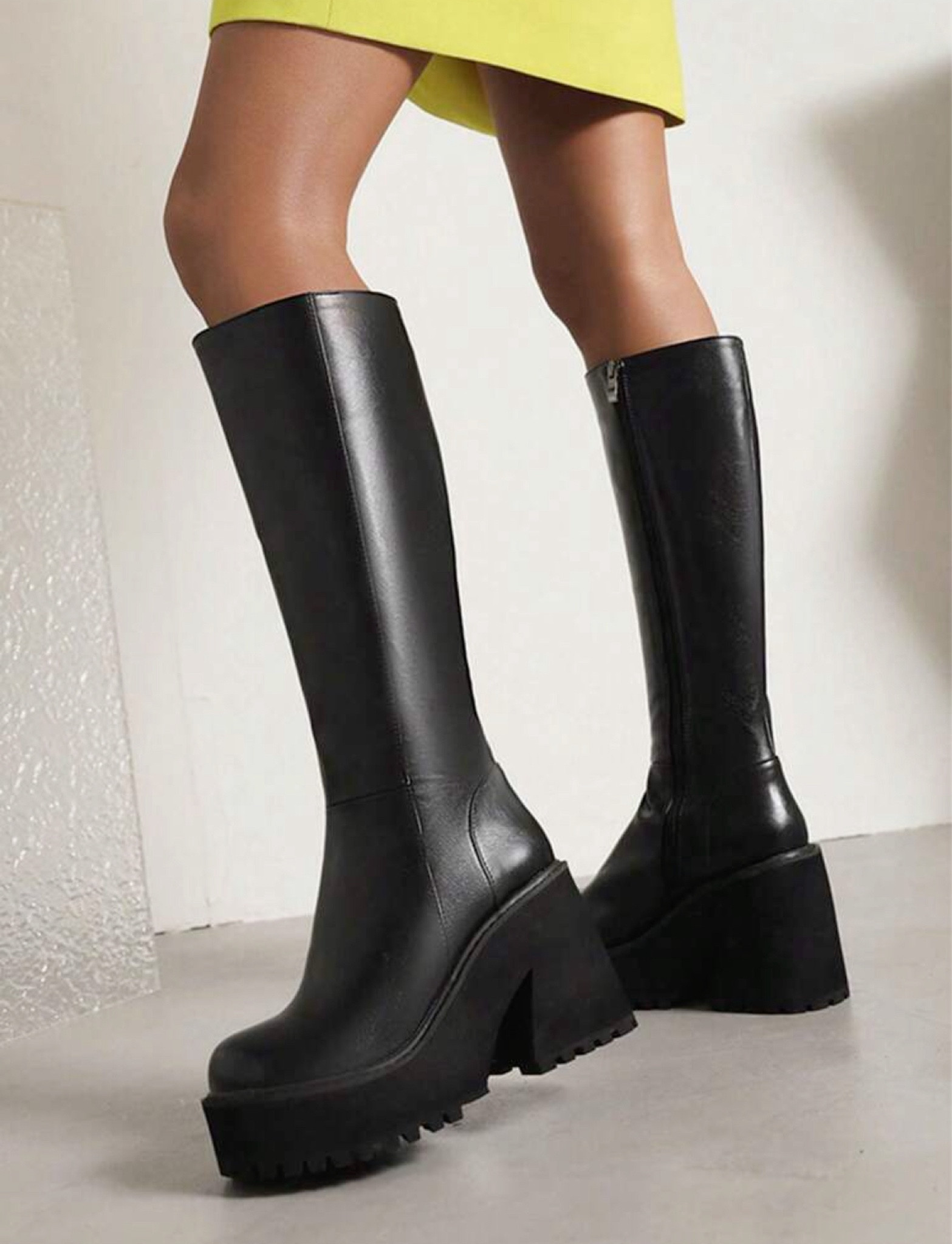 Knee High Boots - Platform, Chunky Block High Heel

#LTKWorkwear #LTKFindsUnder50