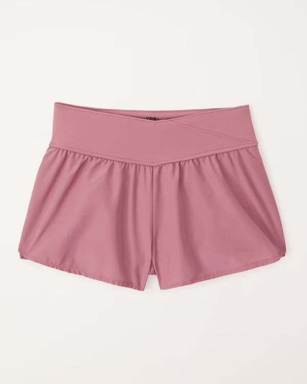 girls ypb cross-waist shorts | girls bottoms | Abercrombie.com | Abercrombie & Fitch (US)