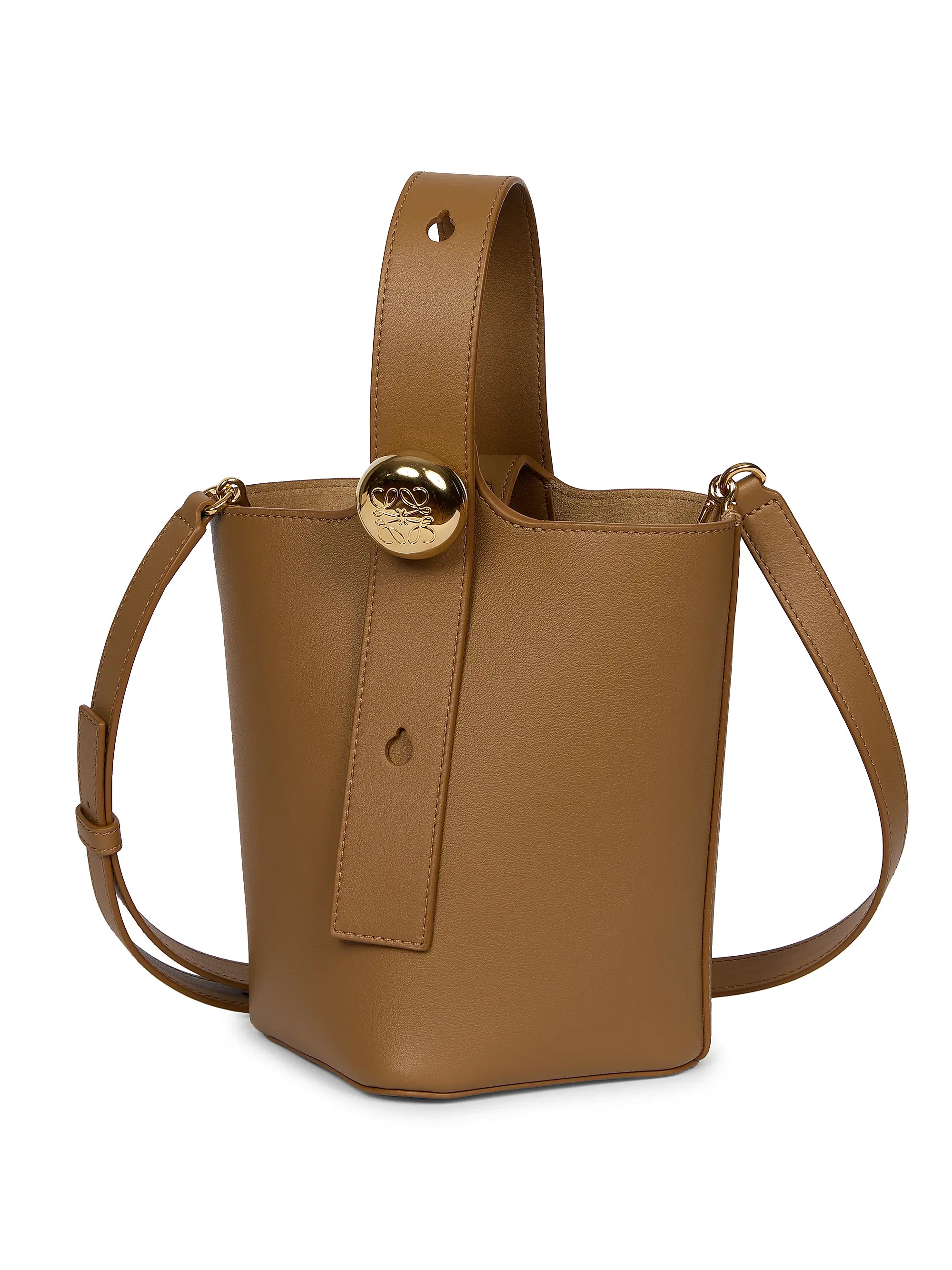 Mini Pebbled Leather Bucket Bag | Saks Fifth Avenue