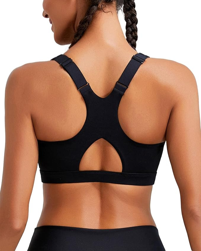 RUNNING GIRL High Impact Sports Bra Molded Cups, Racerback Adjustable Straps Sports Bras for Wome... | Amazon (US)