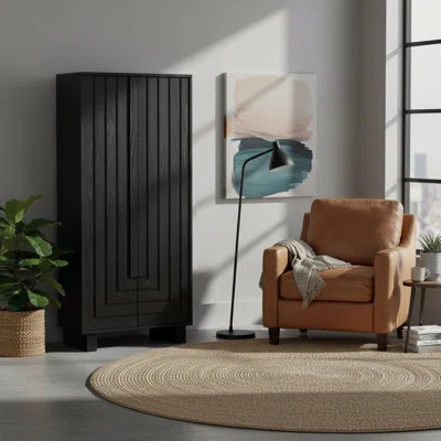 Brown Solid Wood 2 Door Accent Cabinet | Wayfair North America