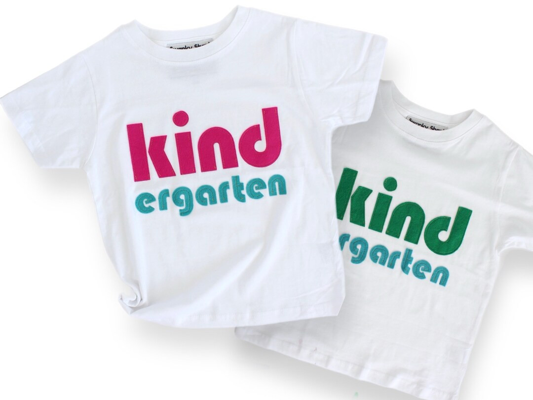 First Day of Kindergarten Shirt Hello Kinder Tshirt Tee for Girls for Boys Back to School Gift Te... | Etsy (US)