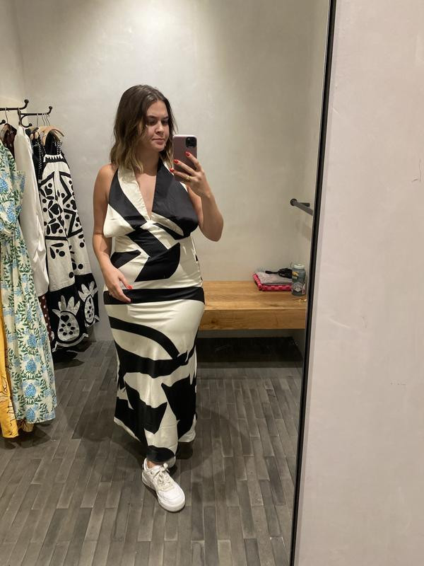 Bardot Citron Halter Midi Dress | Anthropologie (US)