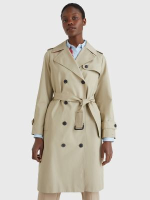 Tommy Hilfiger Women's Classic Trench Coat Beige - 12 | Tommy Hilfiger (US)