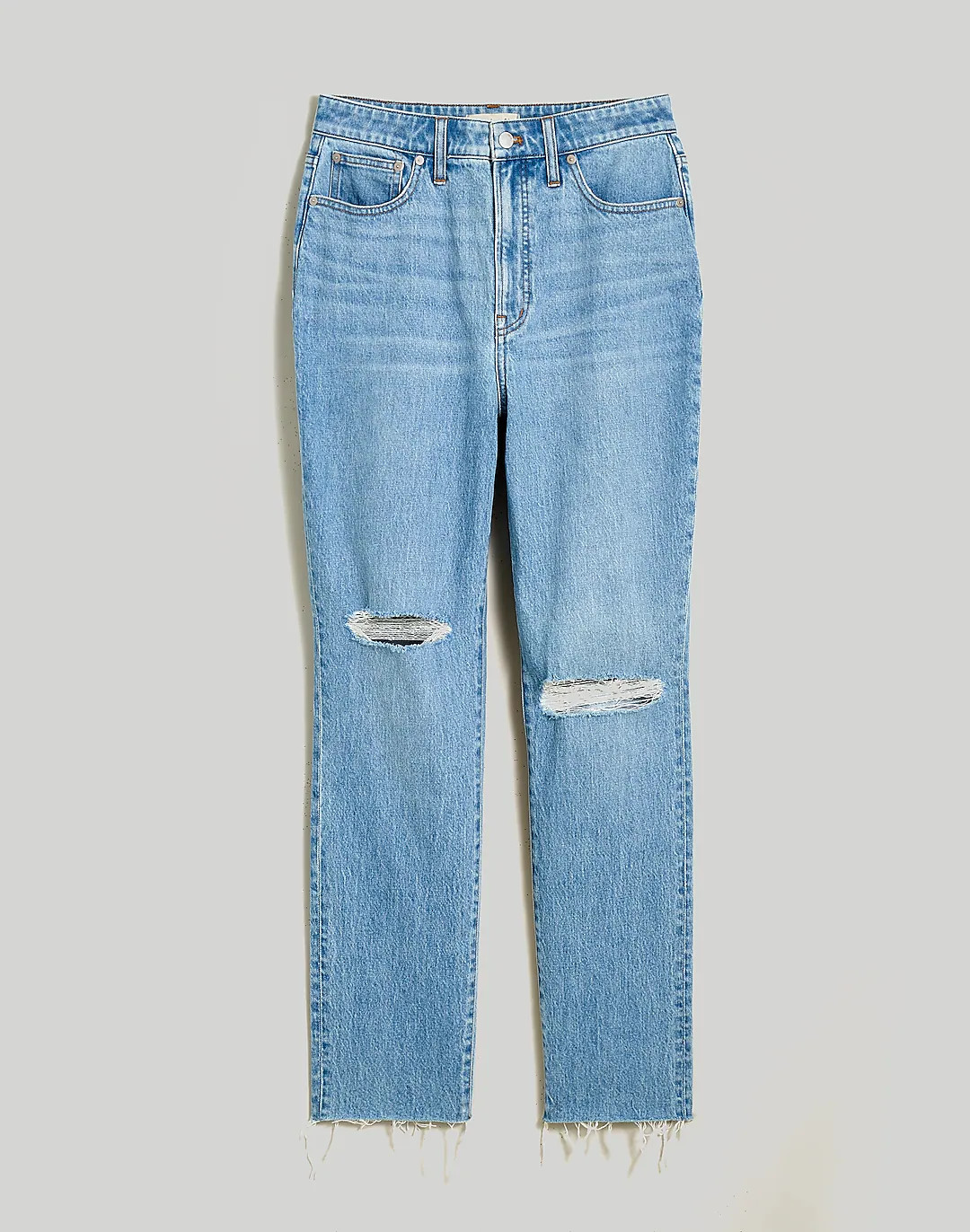 The Curvy Perfect Vintage Jean in Bradwell Wash: Ripped Edition | Madewell