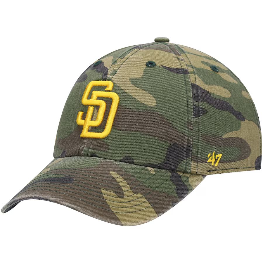 Men's San Diego Padres '47 Camo Team Clean Up Adjustable Hat | MLB Shop