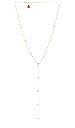 Emily Diamond Lariat in Gold | Revolve Clothing (Global)