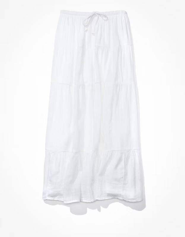 AE Tiered Midi Skirt | American Eagle Outfitters (US & CA)
