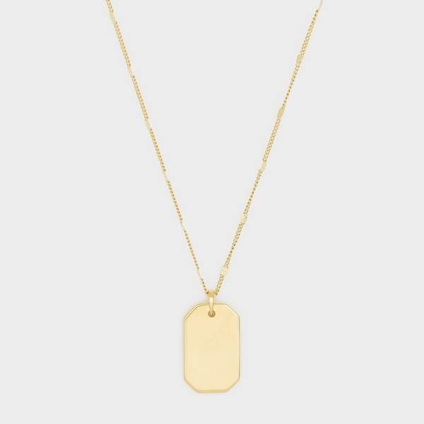 Bespoke Dog Tag Pendant Necklace | Gorjana