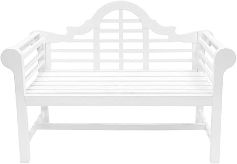 Achla Designs 125-0002 Lutyens Garden, 4 ft White Bench, 48-in L | Amazon (US)
