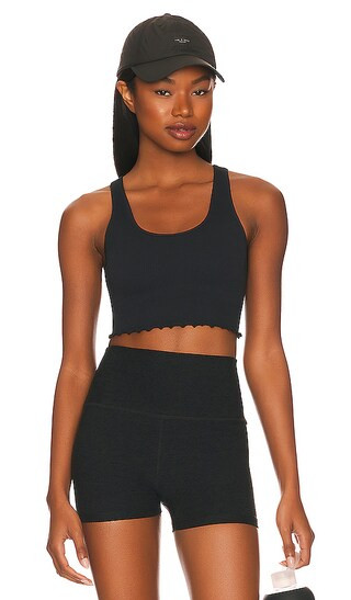 Amor Crop Tank in Black | Revolve Clothing (Global)