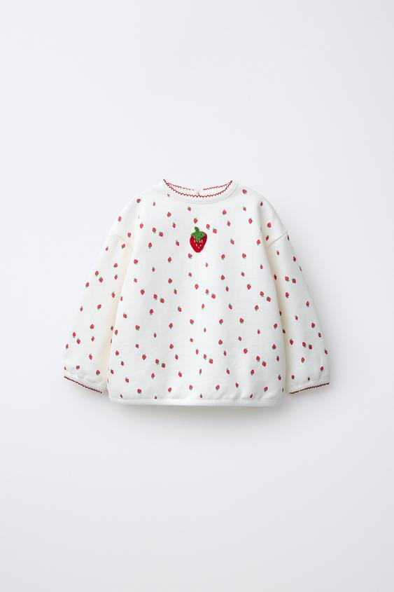 STRAWBERRY PRINT SWEATSHIRT | Zara US