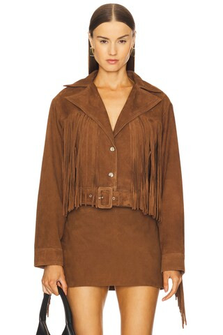 retrofete Vonda Suede Jacket in Toffee from Revolve.com | Revolve Clothing (Global)