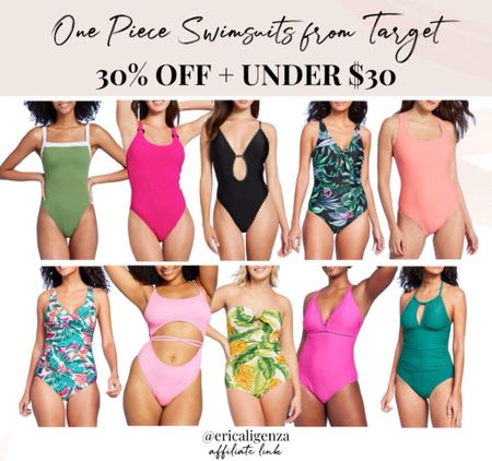 One piece swimsuits - 30% off at Target with Target Circle! 

Bathing suit on sale // under $30 swimsuit // one piece swimsuit with cutouts // ribbed one piece // patterned swimsuit // ribbed swimsuit // pink swimsuit 

#LTKfindsunder50 #LTKsalealert #LTKswim
