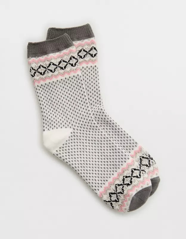 Aerie Crew Fairisle Socks | Aerie