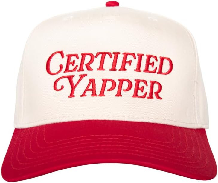 KATYDID Certified Yapper Vintage Hat - Two-Toned Funny Trucker Hat - Embroidered Vintage Baseball... | Amazon (US)