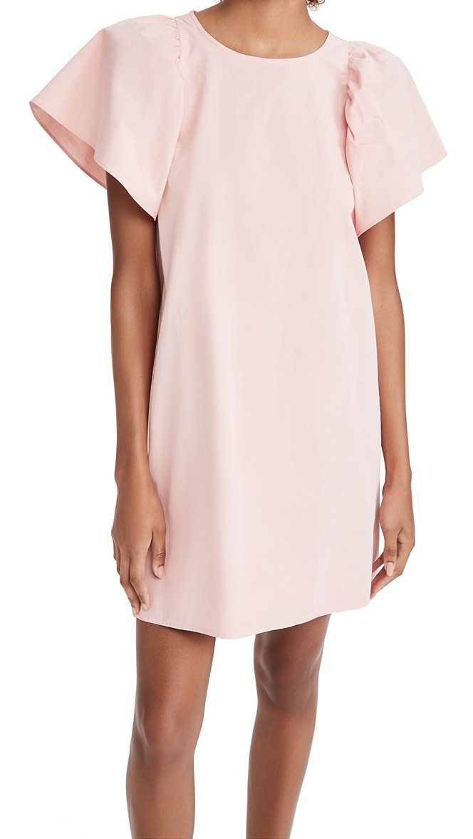 Fan Sleeve Poplin Mini Dress | Shopbop